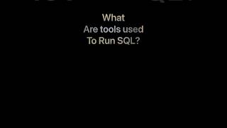 Tools to Run SQL SQLquerytools SQLmanagementtools SQLdatabasetools SQLsoftware SQLeditors [upl. by Sverre]