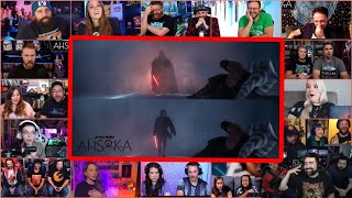 Youtubers React To Anakin Flashes As Darth Vader  Ahsoka Ep 5 Reaction Mashup [upl. by Telrats211]