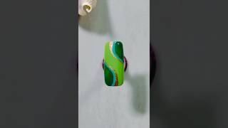 Stunning Swirls Nail Art 💚🌟🎀 youtubeshorts nailart easynails swirlnails acrylicnails [upl. by Eillac]