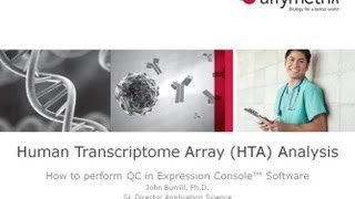 Human Transcriptome Array HTA Analysis  How to perform QC in Expression Console Software [upl. by Hidie824]