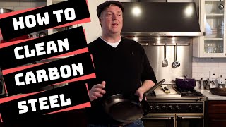 Big mess How to Clean Carbon Steel Pans amp Skillets [upl. by Eimme858]