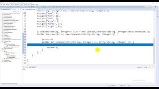 Sorting the HashMap in Java [upl. by Idell]