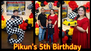 Pikuns Car Theme 🚗 5th Birthday  Odia vlogger finu priyanka  Car theme birthday ideas [upl. by Annod]