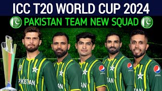 T20 World Cup 2024  Pakistan Team Squad For T20 World Cup 2024  ICC t20 WC 2024 Pak Squad [upl. by Gnoht707]