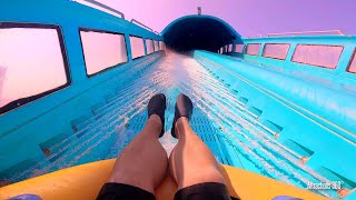 Worlds Longest Family Rafting Water Coaster amp More Thrilling Water Slides  Atlantis Aquaventure [upl. by Aihsenor]