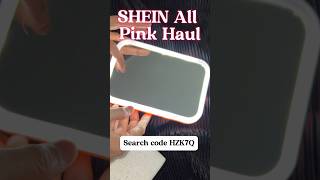 SHEINOFFICIAL All Pink HaulSearch HZK7Q on SHEIN to get my Beauty products🔥shein [upl. by Ttelrahc]