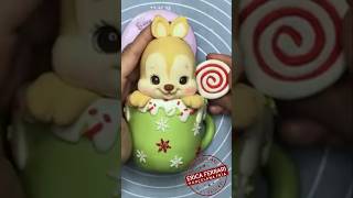 Tutorial Ardilla de Navidad en Porcelana Fria  Erica Ferrari [upl. by Nylknarf]