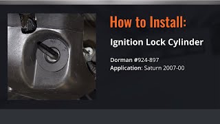 Saturn Ignition Lock Cylinder Repair Video by Dorman Products [upl. by Pacificia163]