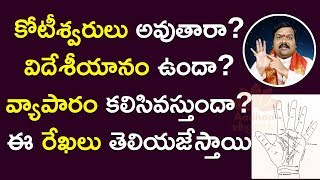 చూపుడు వేలు క్రింద ఈ రేఖ‌లు ఇలా ఉంటే మీకు తిరుగు ఉండ‌దు  Hasta Samudrikam By Machiraju Kiran Kumar [upl. by Edlyn]