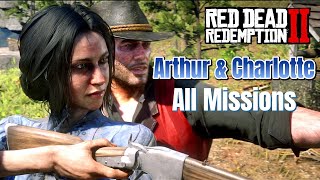 Arthur amp Charlotte Widow All Missions Red Dead Redemption2 [upl. by Nadirehs170]