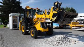 JCB 3CX with custom Yellow Angel seat amp Crusher Bucket MBL 160 [upl. by Enilec673]