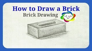 How to Draw a Brick  Brick Drawing Brick Drawing for Bigenners ईंटईंट का चित्र drawing [upl. by Wind]