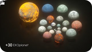 EXOplanets Size Comparison 3D 🎨 [upl. by Enihpesoj]