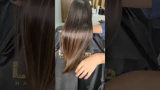 Highlights with keratin treatment highlight highlights keratintreatment keratin viralshorts [upl. by Ahsinhoj]