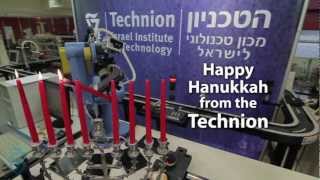 For Hanukkah Light that Menorah Technion Rube Goldberg Machine Chanukah [upl. by Ailgna]