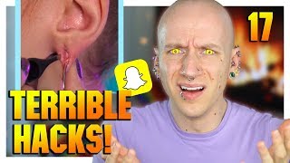 Reacting To Piercing Hacks From Snapchat  Piercings Gone Wrong 17  Roly Reacts [upl. by Assilem184]