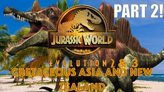 Jurassic World Evolution 2 amp 3 Species Predictions Series  Cretaceous Asia and New Zealand Part 2 [upl. by Eneri]