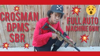 Crosman DPMS SBR full auto airgun review [upl. by Osnofledi]