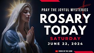 HOLY ROSARY SATURDAY ❤️ Rosary Today  June 22 ❤️ Joyful Mysteries [upl. by Nhojleahcim]