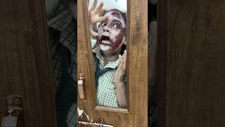 Zombie Ka Kiya Makeup🧟‍♀️🧟 sanjhalikavlog haunted horror minivlog zombie bhootiya [upl. by Ehr585]