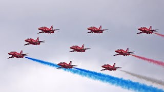 The Red Arrows display  Sola Airshow 2024 [upl. by Doralynn]