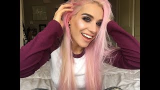 Dying my hair PINK with CRAZY COLOUR hair dye in ‘Candyfloss [upl. by Nobie]