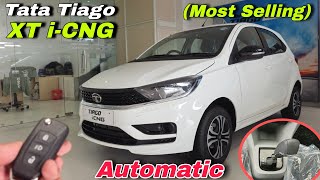 2024 Tata Tiago XT Cng  Automatic 2024 Model 🔥 Tata Tiago Cng AMT❤️  Full Review [upl. by Evelina69]