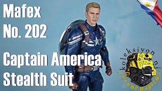 Unboxing amp Review MAFEX No 202 Captain America  Stealth Suit The Winter Soldier [upl. by Nuncia]