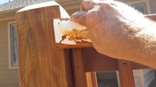 Deck rail staining [upl. by Baggs554]