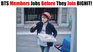 BTS Members Jobs Before They Join BIGHIT As Trainees That You Never Know Before [upl. by Engdahl104]