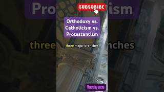 Orthodoxy vs Catholicism vs Protestantism Explained in 60 Seconds ⛪️✨inspiration christianity [upl. by Ocirrej643]