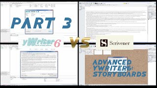 Advanced yWriter6 Storyboards yWriter vs Scrivener Part 3 [upl. by Alarick]