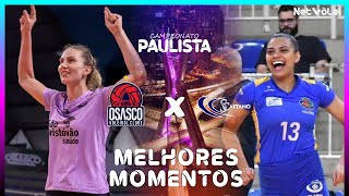 OSASCO VÔLEI vs VÔLEI SÂO CAETANO  Melhores Momentos  Paulista Feminino 2024 [upl. by Kinchen311]