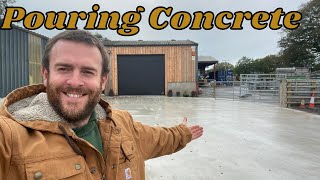 Concreting The Bee Yard Preparing And pouring Concrete On The Farm [upl. by Hanson]