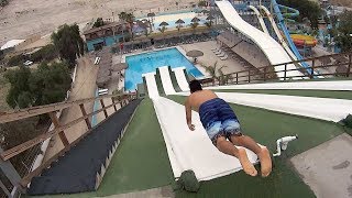 Slip N Fly Water Slide at Albercas El Vergel [upl. by Rialb]