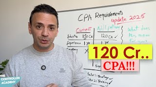 CPA with JUST 120 credit hours NEW rule in 2025 [upl. by Niret]