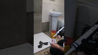 FITTING A SHOWER TRAY  How to short  plumbing howto diy [upl. by Fechter]