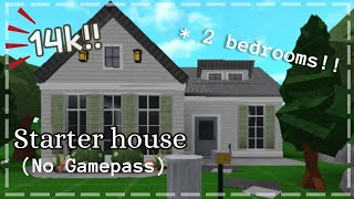 14k Starter house no gamepass  Roblox Bloxburg [upl. by Akinahc982]