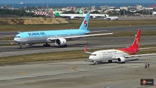 飛機起降滑行 近距離特寫 40min｜桃園機場觀景台 Plane Spotting TPERCTP [upl. by Ardena]