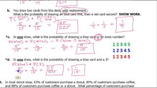 Test B 09 to 11 Solving Probability Word Problems Using Probability Formulas [upl. by Beaver73]