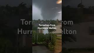 Tornadoes spawn from hurricane Milton hits West Palm Beach Florida [upl. by Nnylrefinnej]