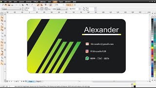 Cara Desain Kartu Nama Untuk Pemula dan Profesional di CorelDraw X3 X4 X5 X6 X7 X8  Desain Grafis [upl. by Kamp833]