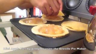 Mini Apple Pies with Breville Mini Pie Maker [upl. by Airotkiv]