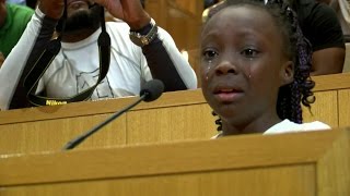 O emocionado discurso da menina de 9 anos que chamou a atenção do mundo para a tensão racial nos EUA [upl. by Ylelhsa]