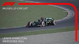 4K Assetto Corsa F1 2020 Lewis Hamilton Onboard Pole Lap Mugello [upl. by Perri818]