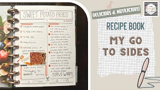 RECIPE BOOK PLAN WITH ME  FAVORITE MAIN DISHES  HAPPY PLANNER [upl. by Sirmons]