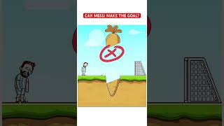 Can Messi Make the Goal 🥅 Best Funny Game shorts funny game viral fyp tiktokgame [upl. by Hartzke733]