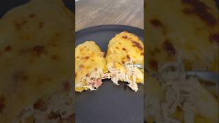 Plátano relleno de pollo y tocineta🥓 IDEA de almuerzo FÁCIL💖 [upl. by Convery115]