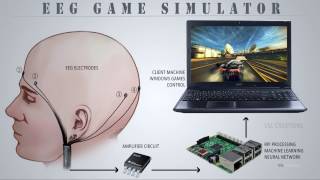 EEG Game Simulator Using Brain Computer Interface  Raspberry Pi  Python [upl. by Llerdna]