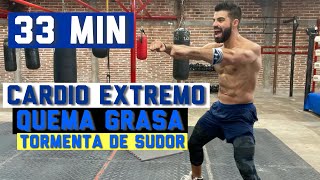 Cardio HIIT Tormenta de sudor 33 MIN Rutina Para Quemar Grasa y NO perder MÚSCULO [upl. by Iegres144]